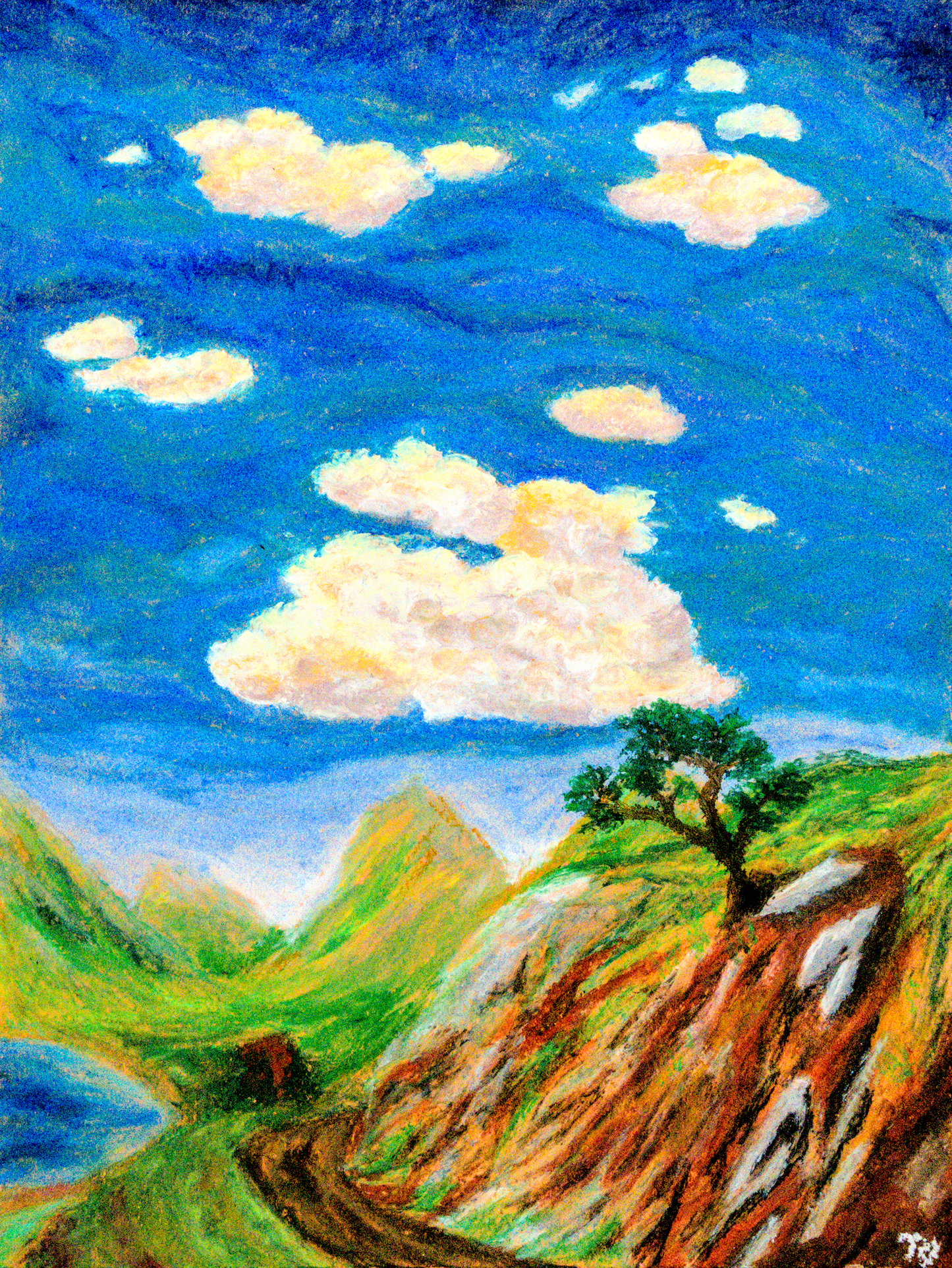 Shifting Roads, Azure Dreams - Art Prints